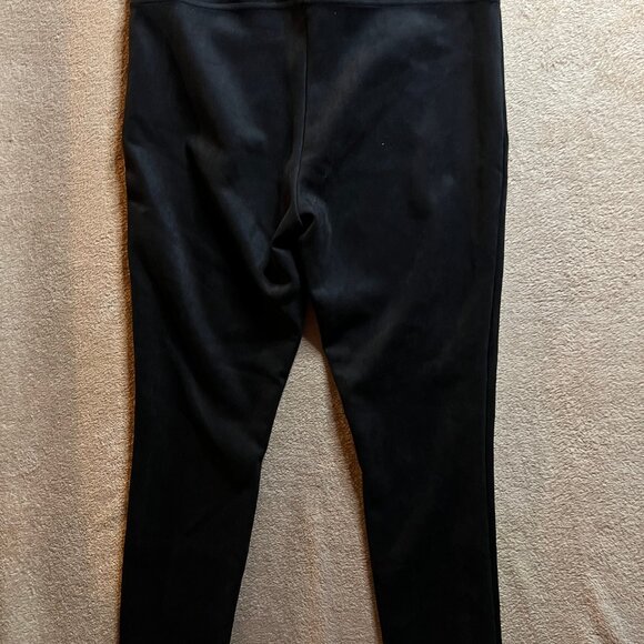 ANDREW MARC‎ Women Medium Black Faux Suede Slacks Pull On Stretch Dress Pants(R) - Picture 9 of 9